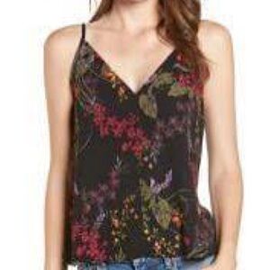 bp Floral V-Neck Spaghetti Strap Cami - Black Multi